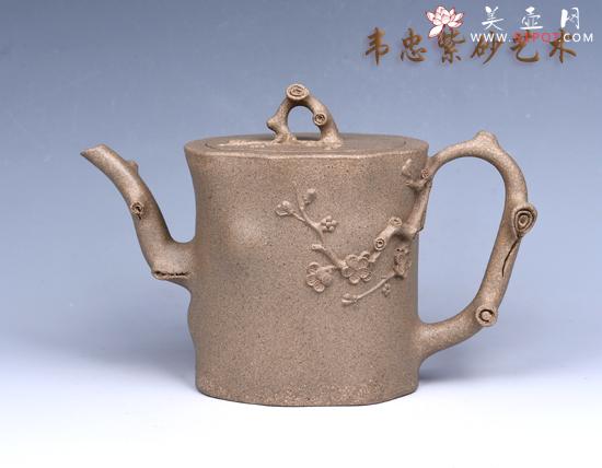 紫砂壶图片：手工梅桩 - 美壶网