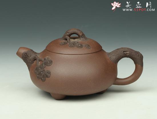 紫砂壶图片：景舟石瓢（松） - 美壶网