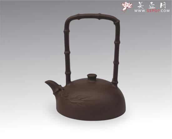 紫砂壶图片：竹福提梁 - 美壶网