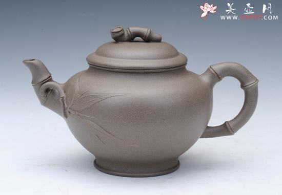 紫砂壶图片:笑樱竹节 - 美壶网