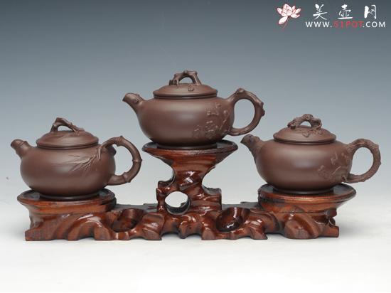 紫砂壶图片：岁寒三友 - 美壶网