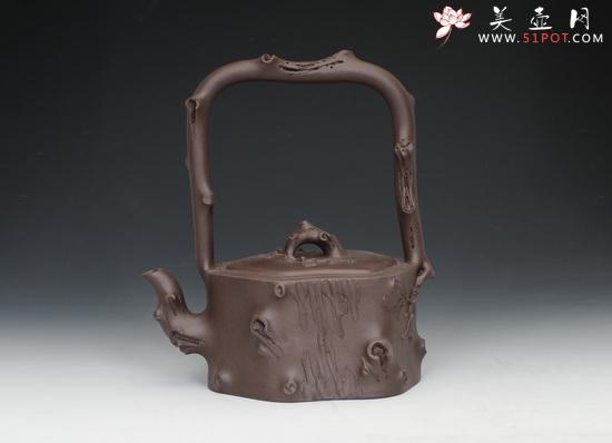 紫砂壶图片：梅桩提梁 - 美壶网