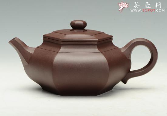 紫砂壶图片：大彬六方2 - 美壶网