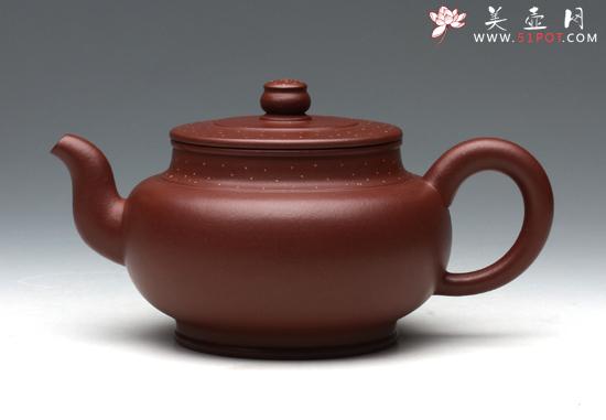 紫砂壶图片：铺砂线圆 - 美壶网