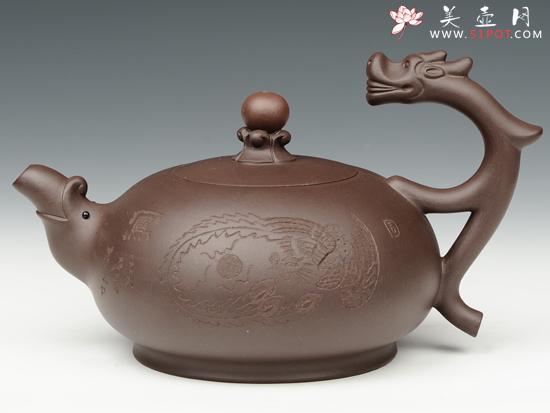 紫砂壶图片:龙戏珠 - 美壶网