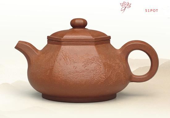 紫砂壶图片：六方神韵 - 美壶网