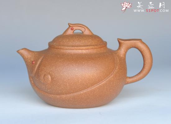 紫砂壶图片：鱼欢 - 美壶网
