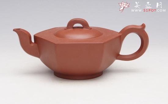 紫砂壶图片：六方陷盖 - 美壶网