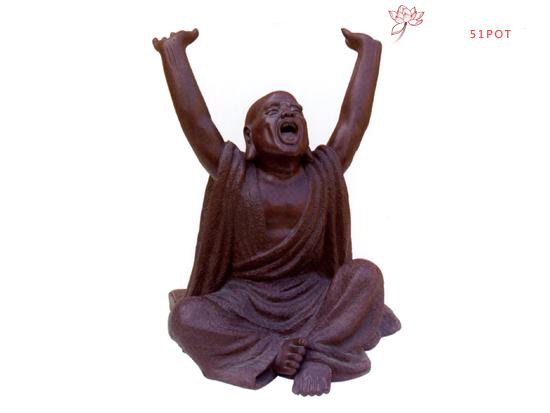 紫砂壶图片:伸腰罗汉作者:高级工艺师吴克强 - 美壶网