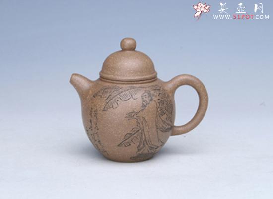 紫砂壶图片：朱砂壶 - 美壶网