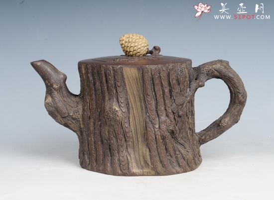 紫砂壶图片：松 - 美壶网