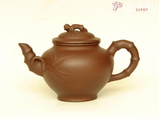 紫砂壶图片：笑樱竹节 - 美壶网