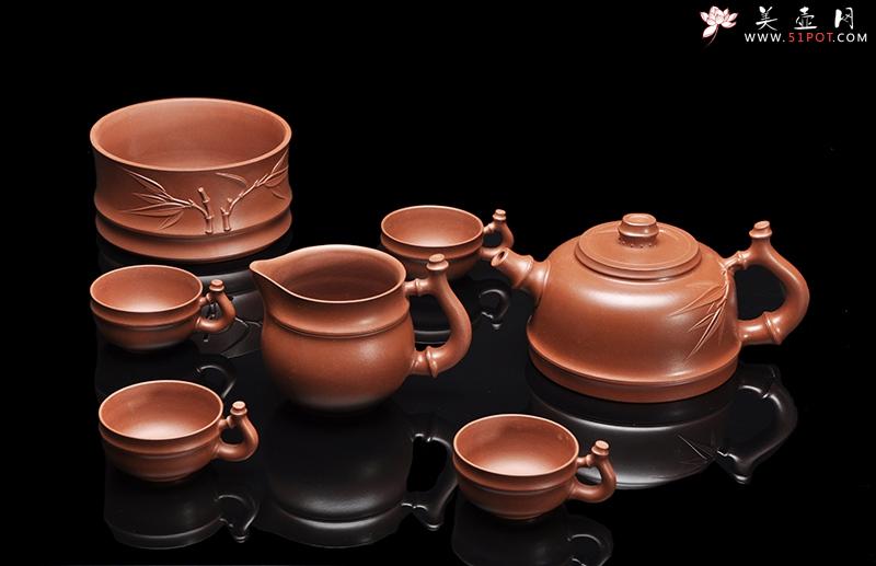 紫砂壶图片：竹运高升茶文具 - 美壶网