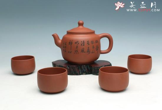 紫砂壶图片：墨林茶具 - 美壶网
