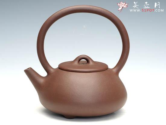 紫砂壶图片：石瓢提梁（500cc） - 美壶网