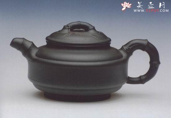 紫砂壶图片：双线竹古 - 美壶网