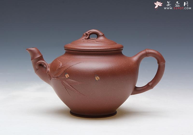 紫砂壶图片：笑樱竹节 - 美壶网
