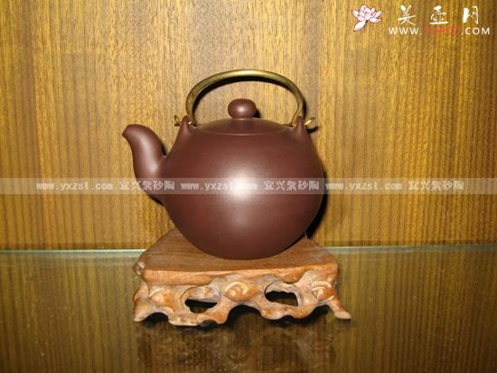 紫砂壶图片：提梁一粒珠 - 美壶网