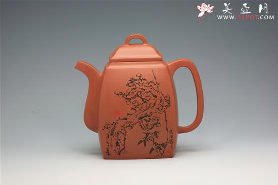 紫砂壶图片：梅竹双清 - 美壶网