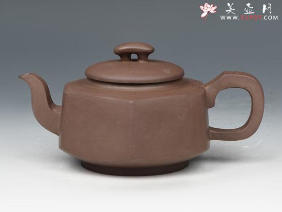 紫砂壶图片:六方梁新桥 - 美壶网