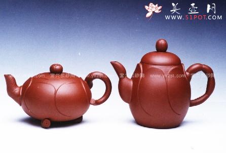 紫砂壶图片：荷花对壶 - 美壶网