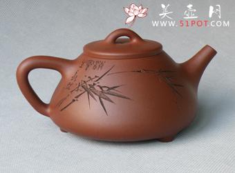 紫砂壶图片：子冶石瓢壶 - 美壶网