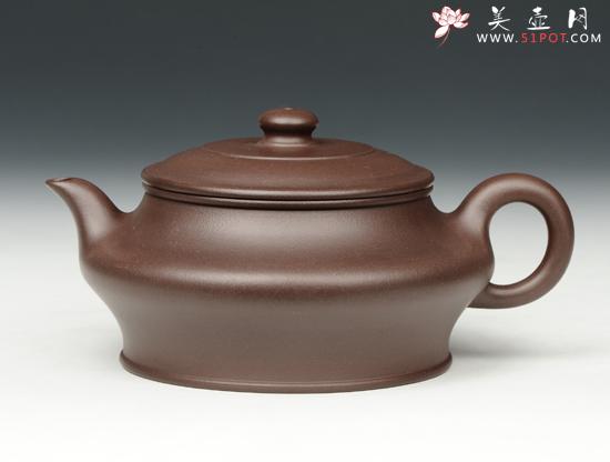 紫砂壶图片：大口虚扁 - 美壶网