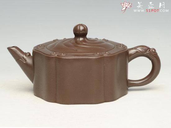 紫砂壶图片：龙头如意   容量：200cc - 美壶网