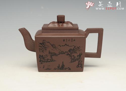 紫砂壶图片：鸣远四方 - 美壶网