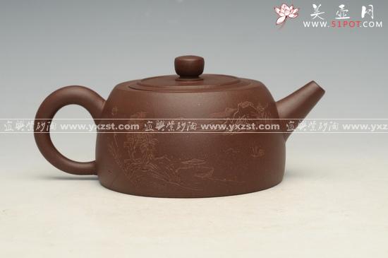 紫砂壶图片：扁井栏 - 美壶网