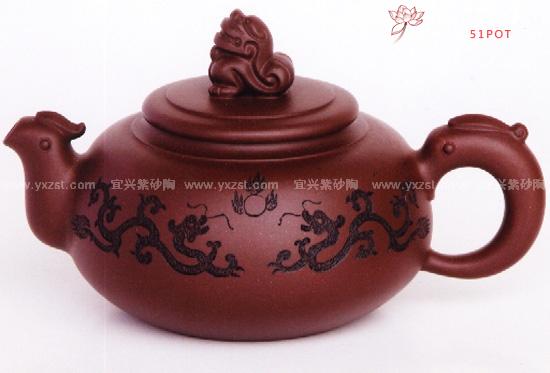 紫砂壶图片：瑞兽迎祥 - 美壶网