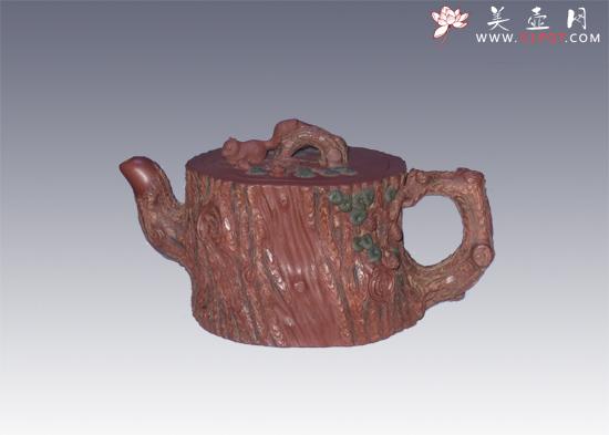 紫砂壶图片：金钱松 - 美壶网