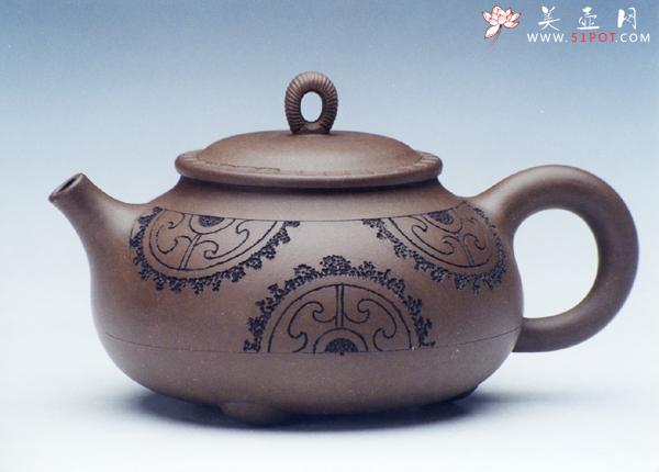 紫砂壶图片：思古瓦当  - 美壶网