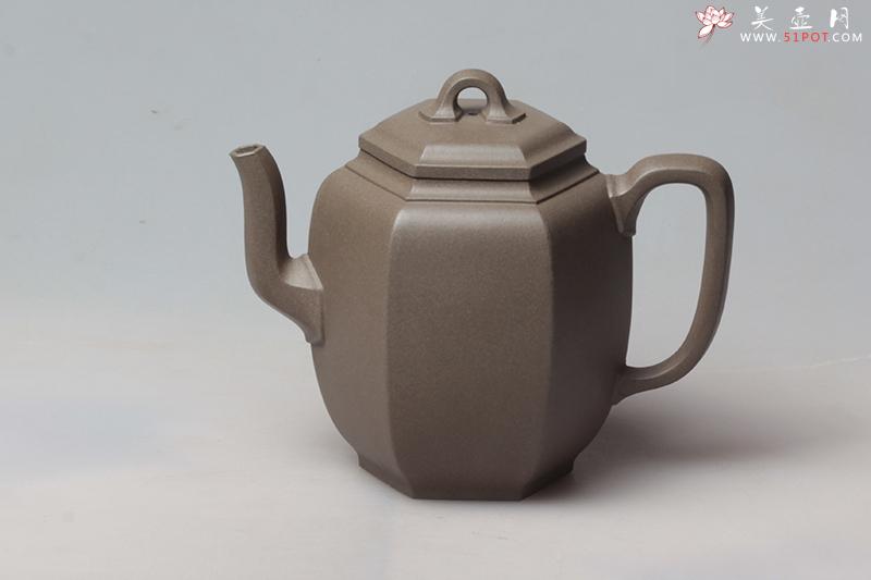 紫砂壶图片：高六方宫灯壶 - 美壶网