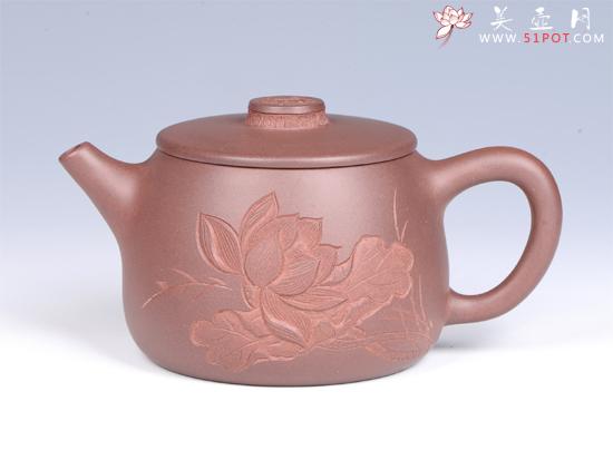 紫砂壶图片：- 浮雕汉瓦 - - 美壶网