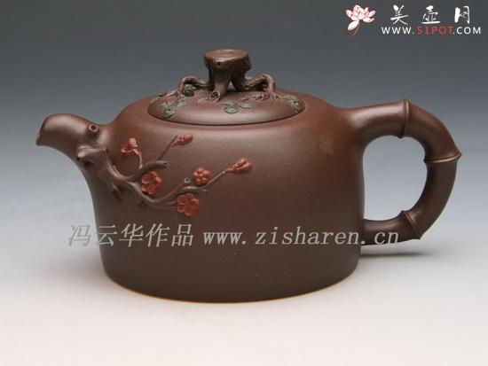 紫砂壶图片：井栏三友 - 美壶网