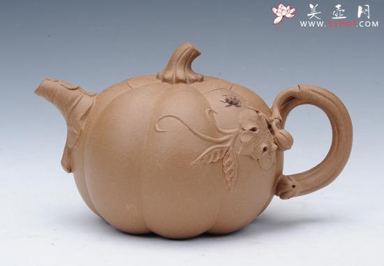 紫砂壶图片:南瓜壶 - 美壶网