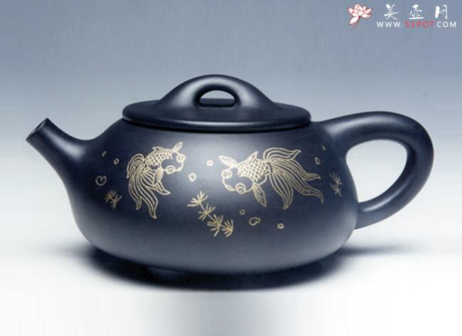 紫砂壶图片:金玉石瓢 350CC - 美壶网
