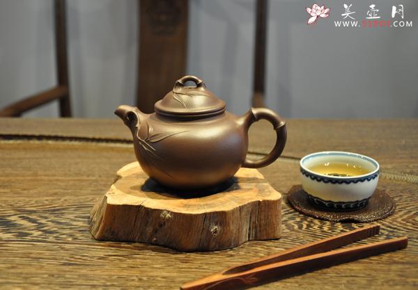 紫砂壶图片：竹 韵 - 美壶网