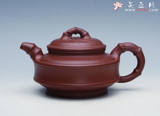 紫砂壶图片：双线竹鼓 - 美壶网