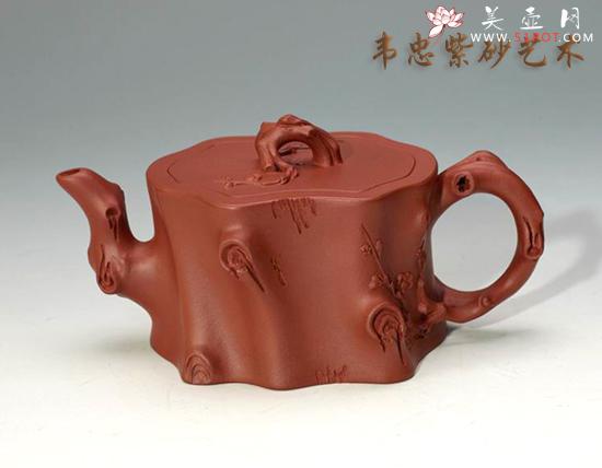 紫砂壶图片：梅桩报春 - 美壶网