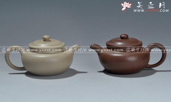 紫砂壶图片：仿古对壶 - 美壶网