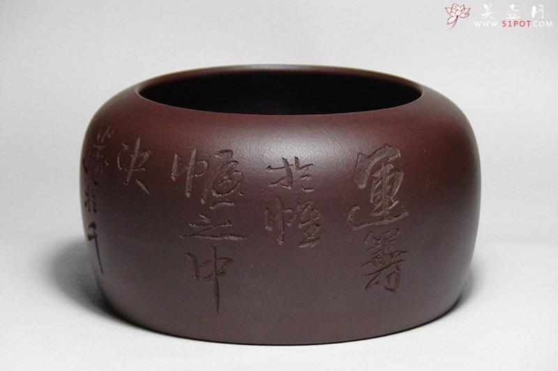 紫砂壶图片：仿古水盂 - 美壶网