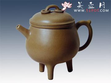 紫砂壶图片：三足鼎 - 美壶网
