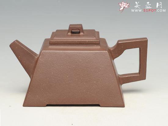 紫砂壶图片：升方  容量：300cc - 美壶网