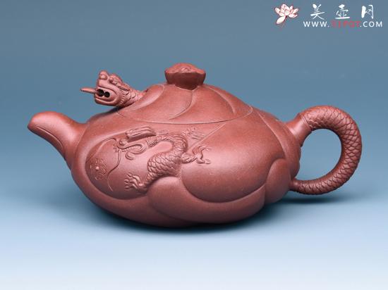 紫砂壶图片:鱼化龙 - 美壶网