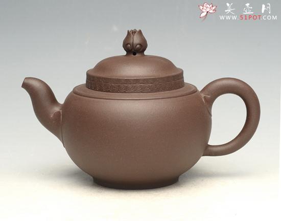 紫砂壶图片：花开富贵 - 美壶网