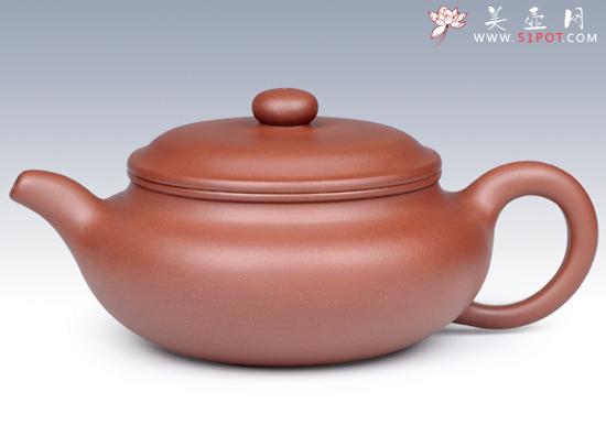 紫砂壶图片：扁腹（全手工）6000元 - 美壶网