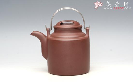 紫砂壶图片：洋桶400紫泥 - 美壶网