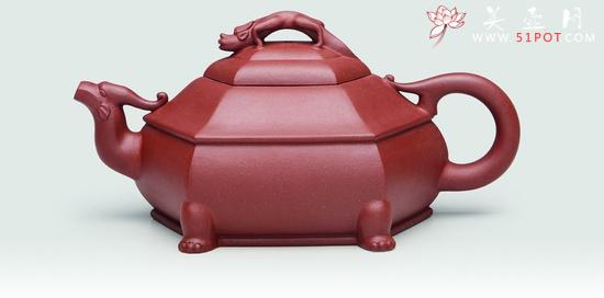 紫砂壶图片：六方螭龙 - 美壶网